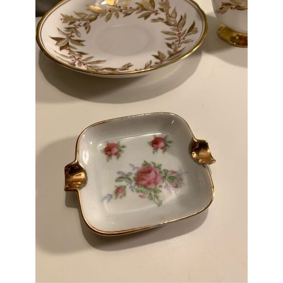 MCM Royal Chelsea Tea Set- ‘Almond Willow’ Gold Foil English Bone China +Xtras - Picture 4 of 7